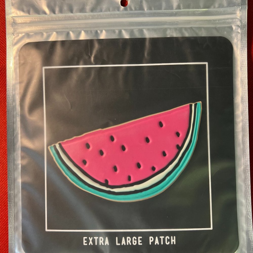 Macy's twelveNYC Watermelons Rubber Embossed Extra Large Stick-On Patch